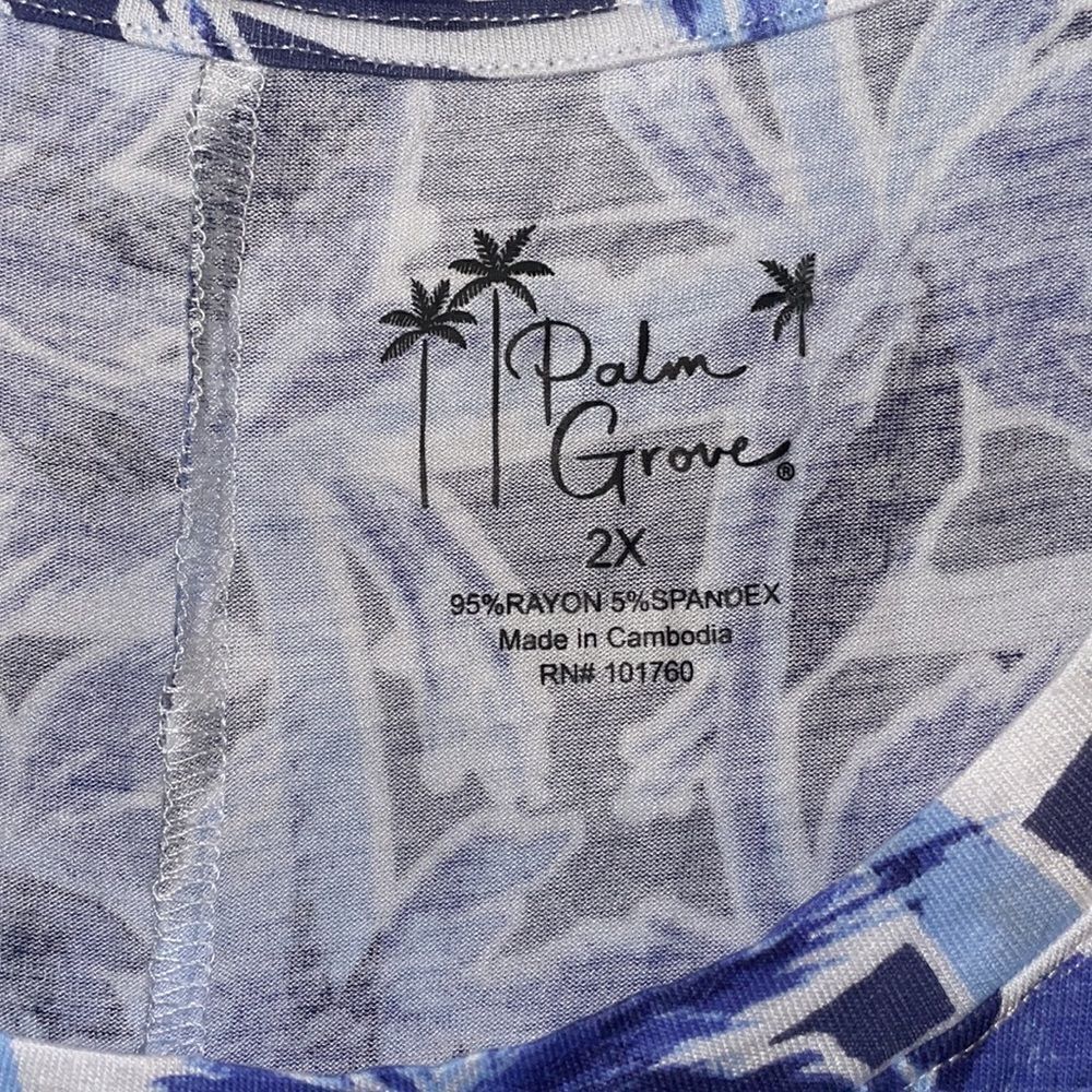 Palm Grove sleeveless dress size 2x - Picture 3 of 5